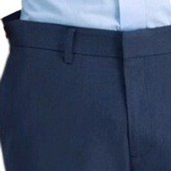 Haggar H26 Suit Pants Mens 34x32 Navy Blue New Ultra Slim Flex Series Trousers - Picture 5 of 7